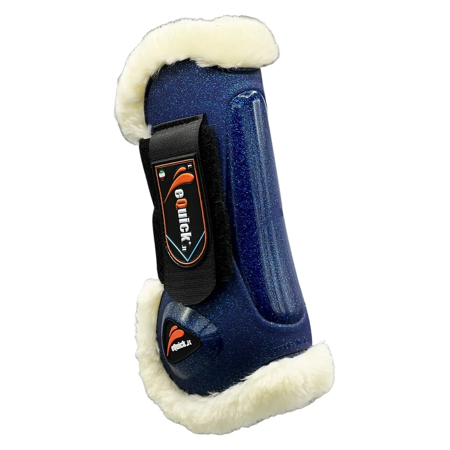 Open front boots for horses with fur eQuick eLight Sky Full Of Stars Fluffy