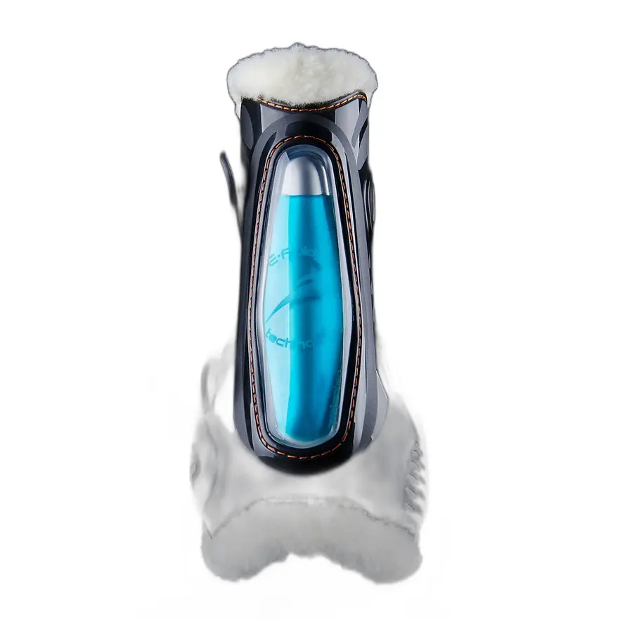 Front tendon boots for horses eQuick eShock fluffy