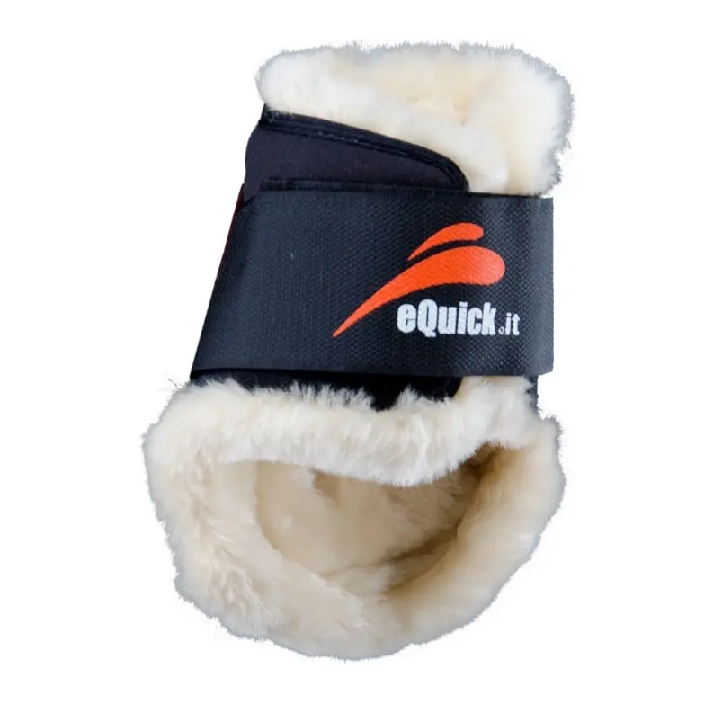 Rear Fetlock Protectors eQuick eShock velcro fluffy