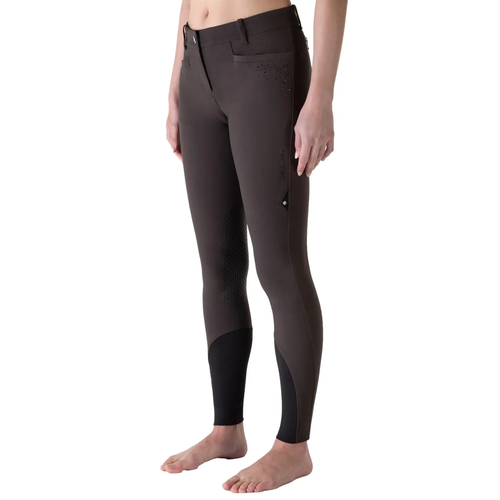 Mid grip riding Trousers for women Equiline Eqash Strass