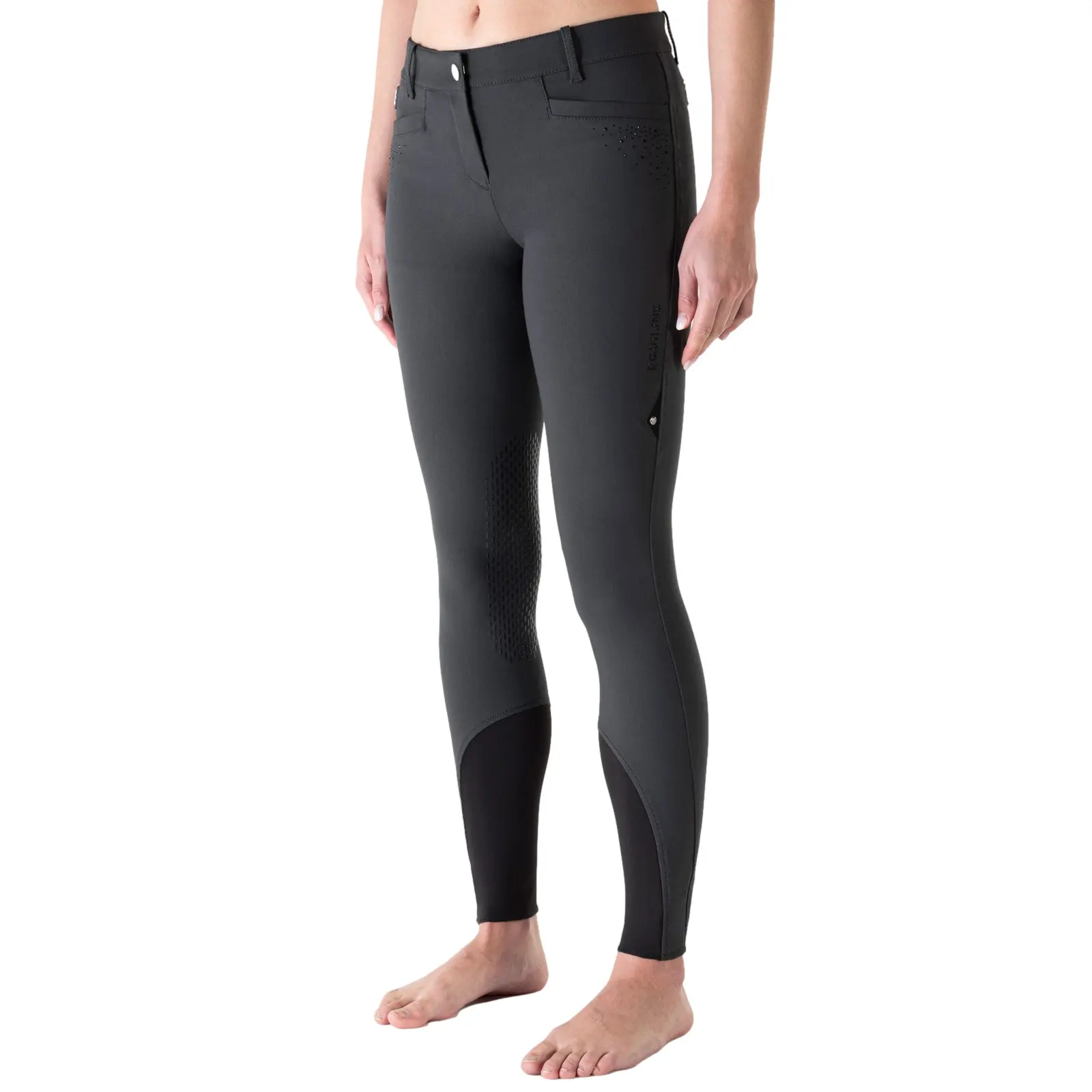 Mid grip riding Trousers for women Equiline Eqash Strass