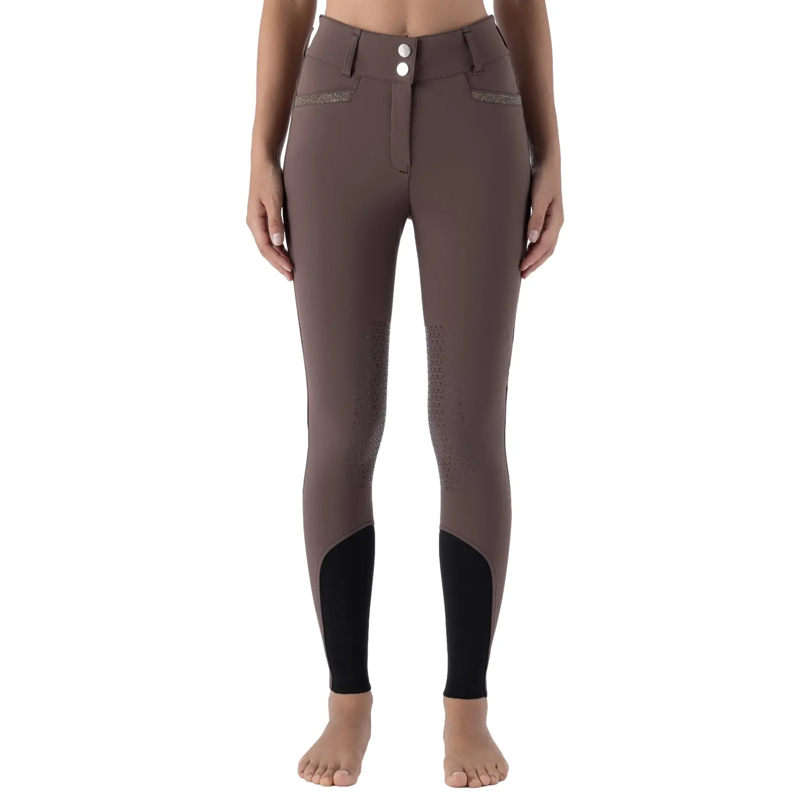 Pantalone equitazione mid grip donna Equiline Eqcrystalek