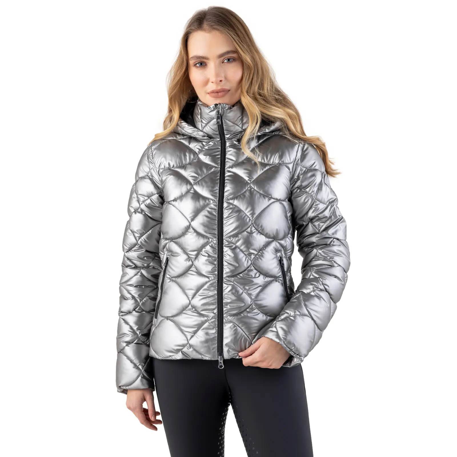 Hooded equestrian jacket for women Equiline Gasic