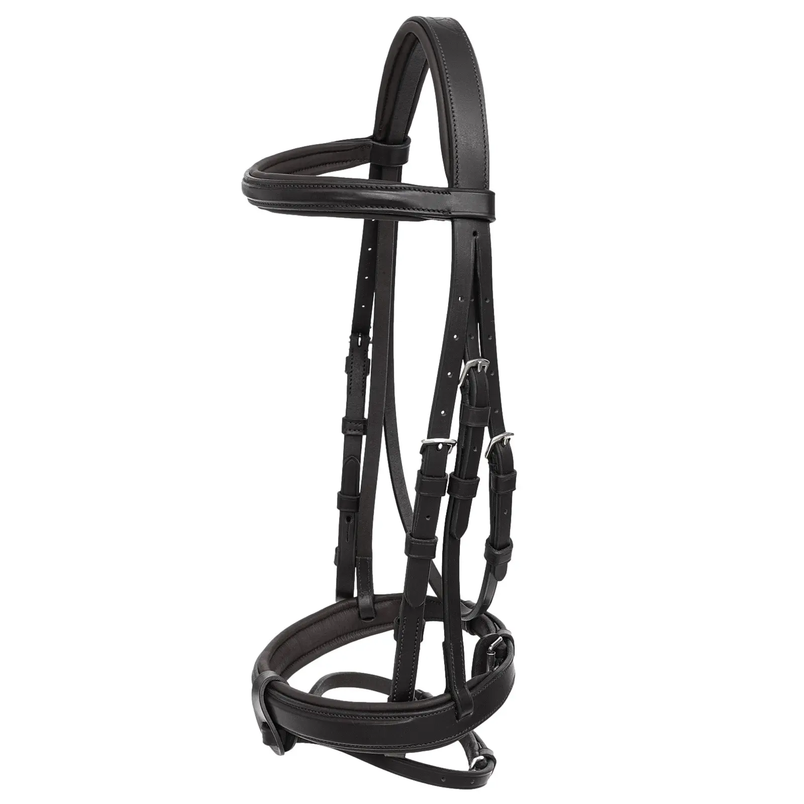 Combined Bridle with Noseband and Bit Equiline poney