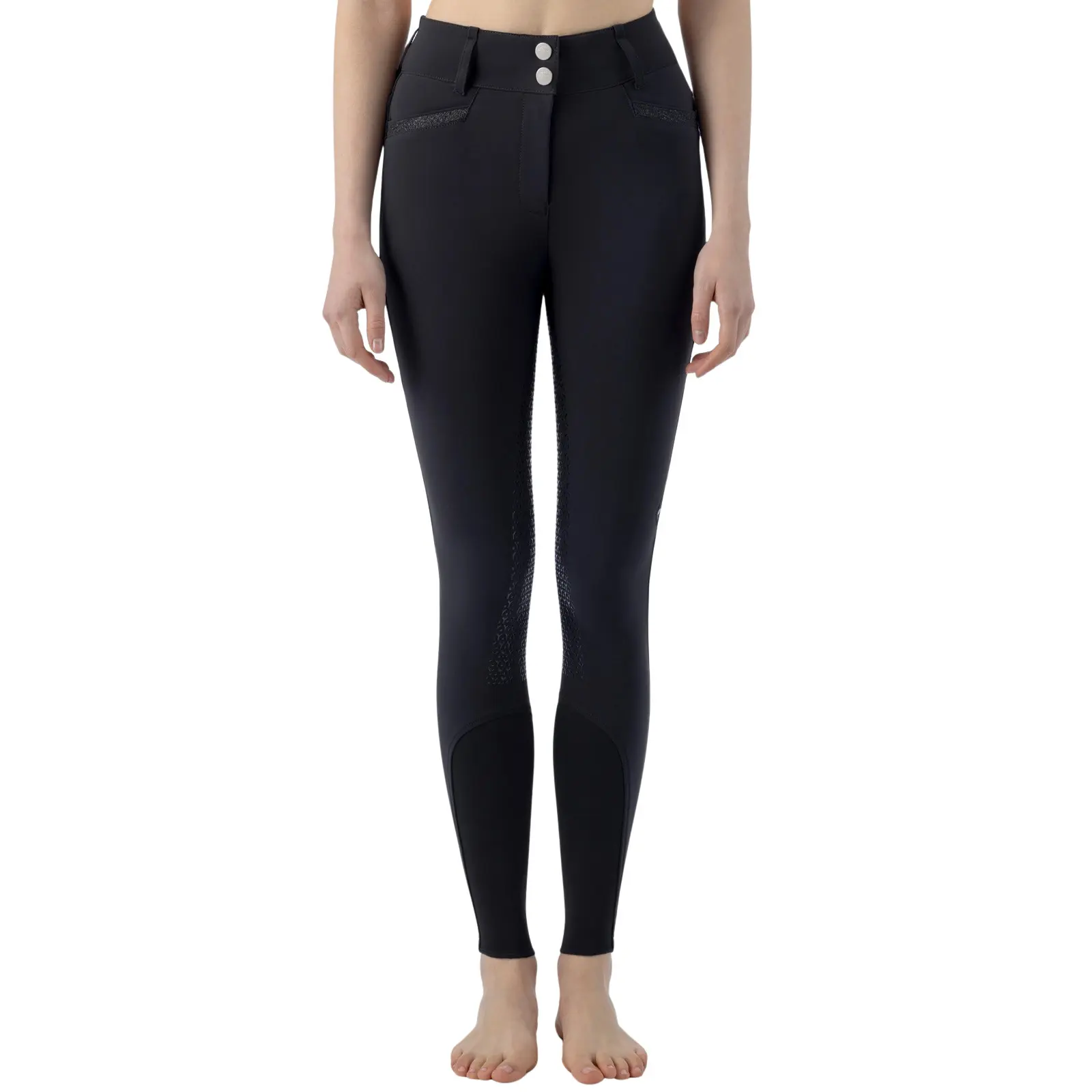Pantaloni da equitazione full grip da donna Equiline Crystalef