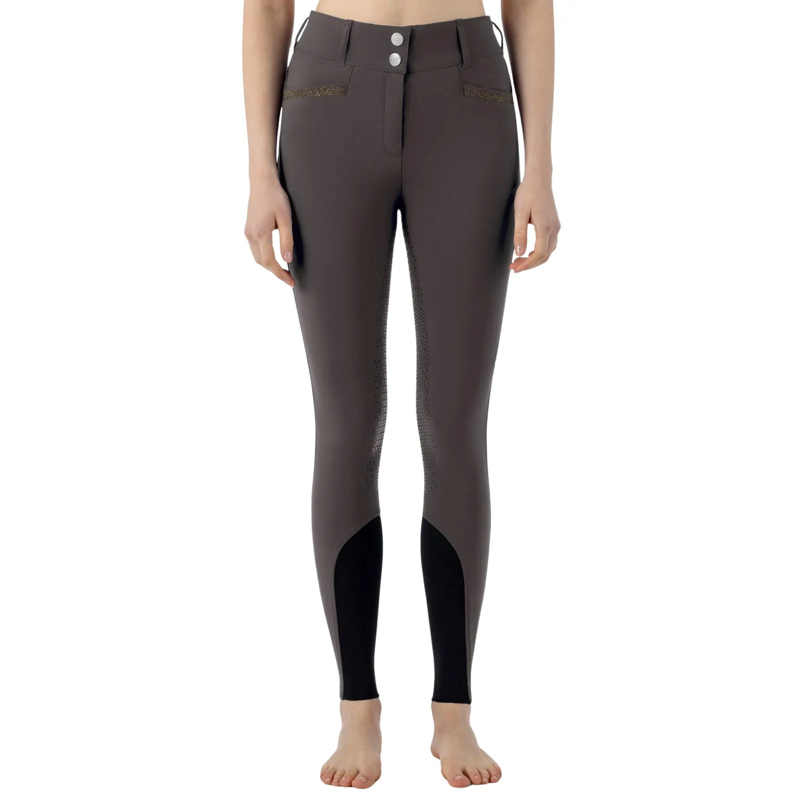 Pantaloni da equitazione full grip da donna Equiline Crystalef