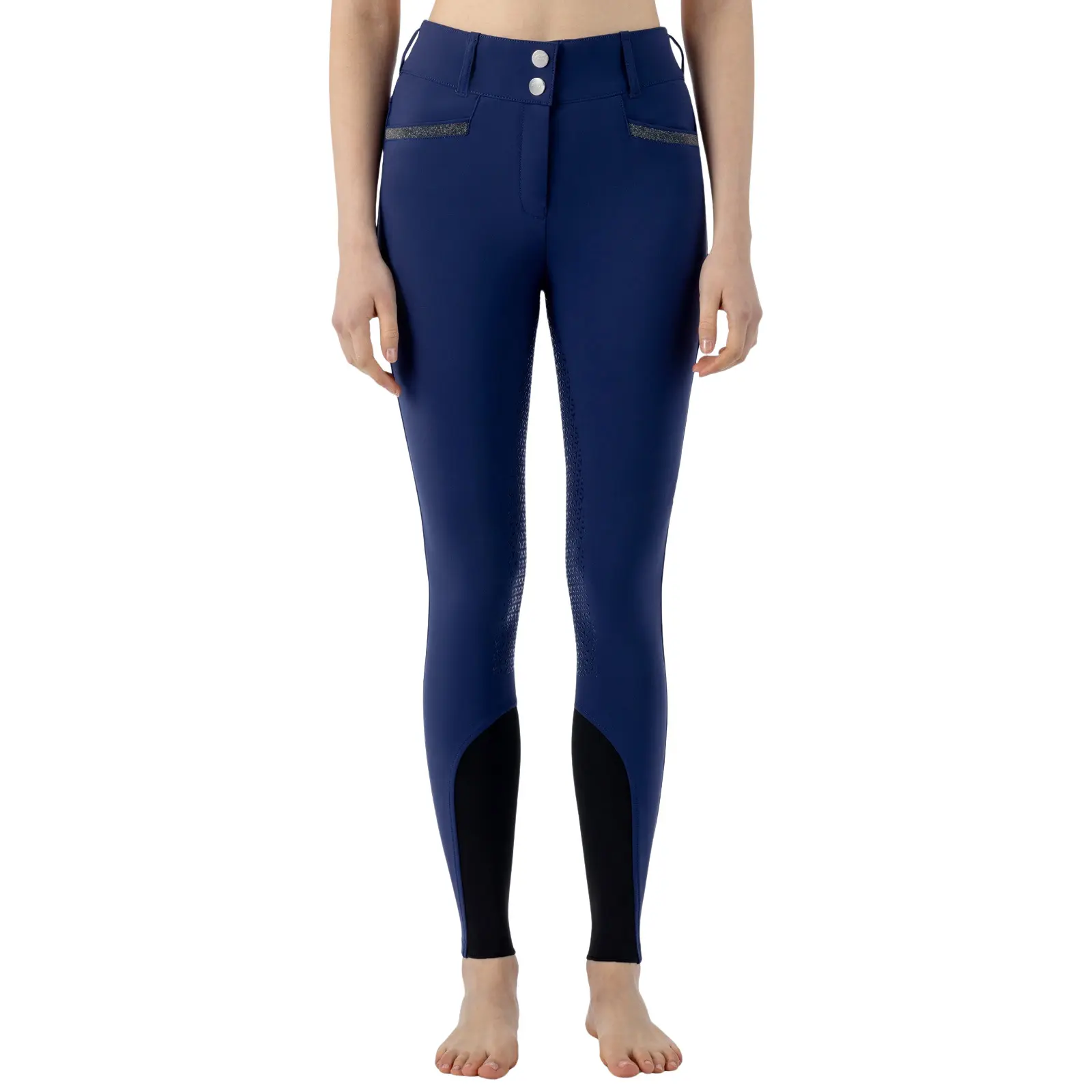 Pantaloni da equitazione full grip da donna Equiline Crystalef