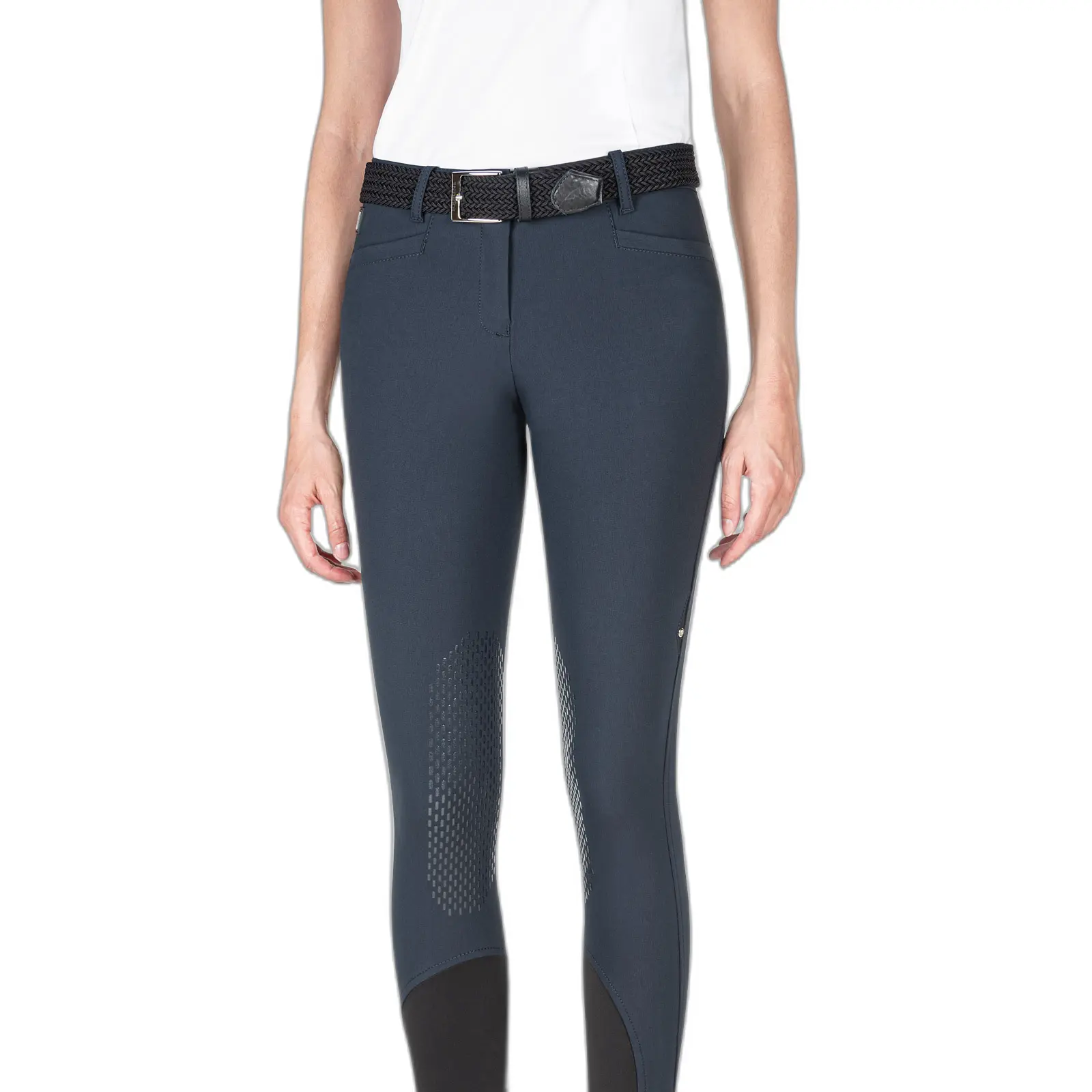 Pantaloni da equitazione con presa al ginocchio per donna Equiline Ash