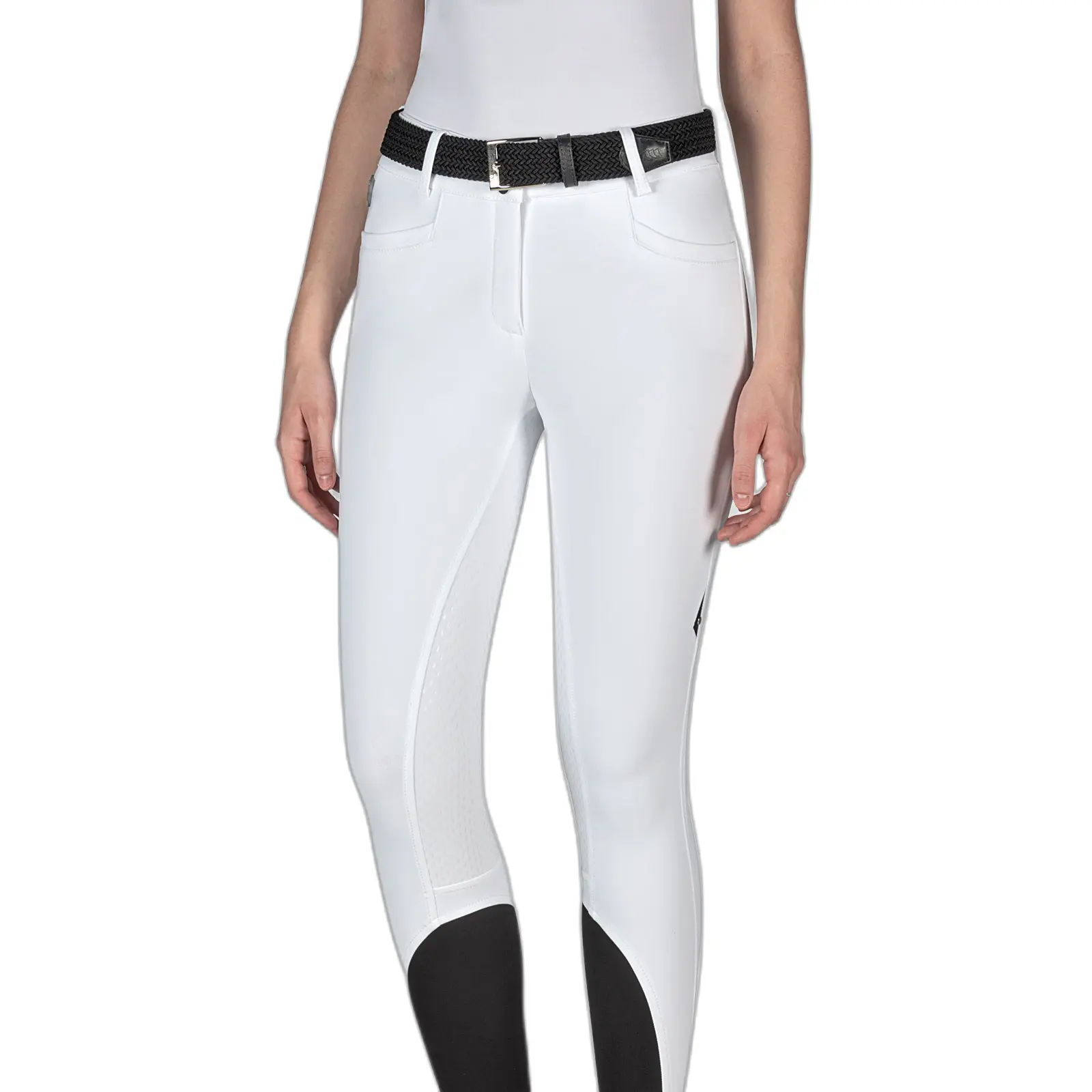 Women's high-waisted riding pants Equiline Full Grip Arlette