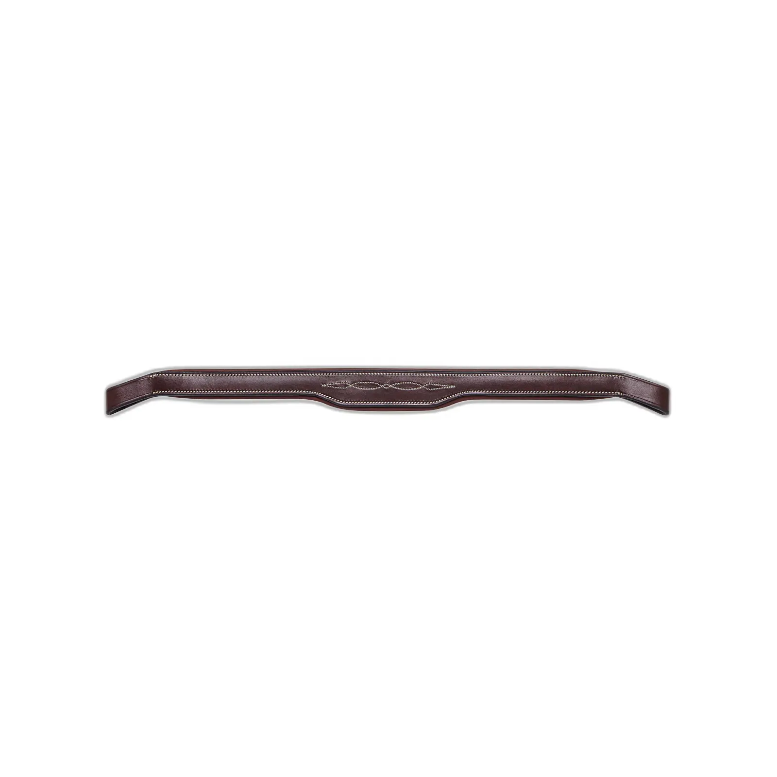 Flat horse browband padded with leather Equiline