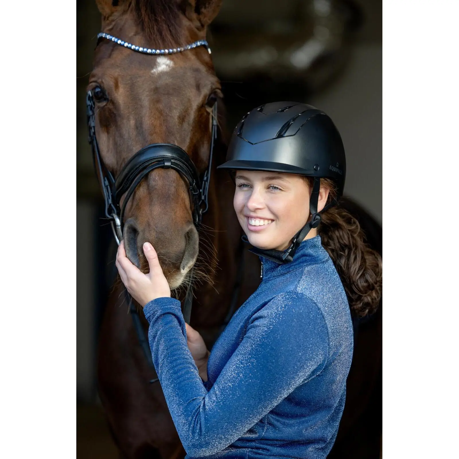 Casco da equitazione da donna Equipage Vilma