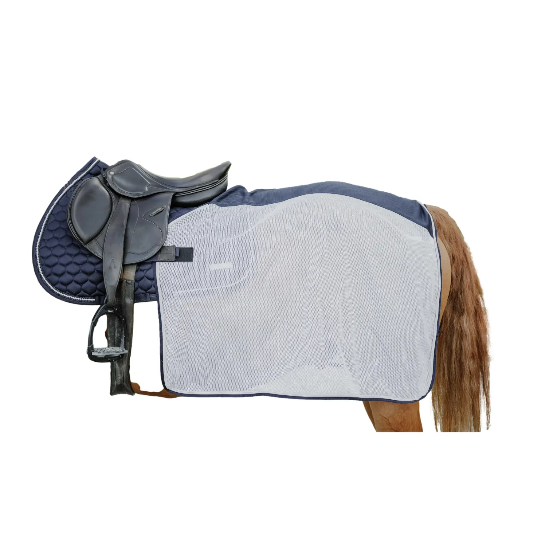 Copertura posteriore per cavallo quadrata Equithème Flycool
