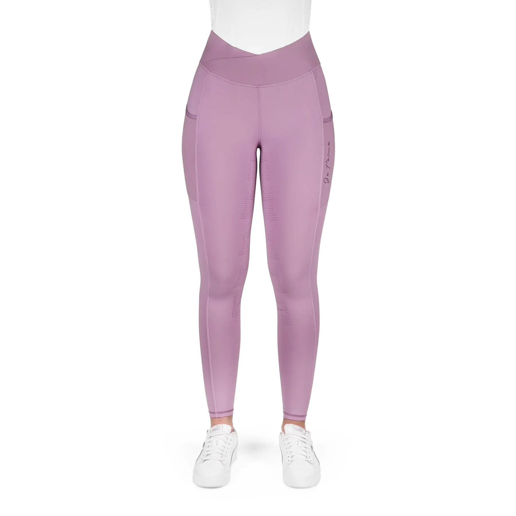 Reitleggings full grip Damen Equithème Je T'aime