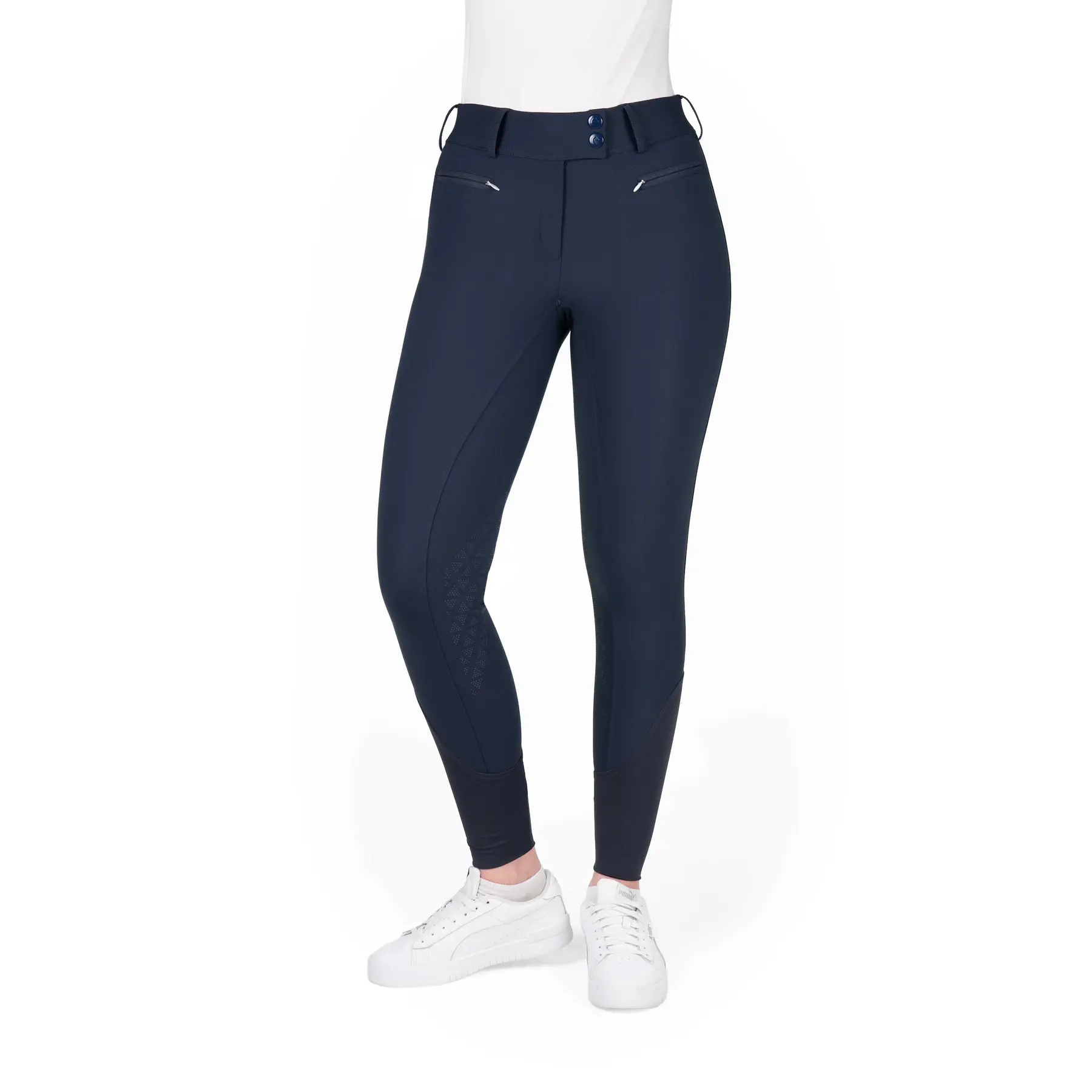 Pantaloni da equitazione full grip da donna Equithème Sally