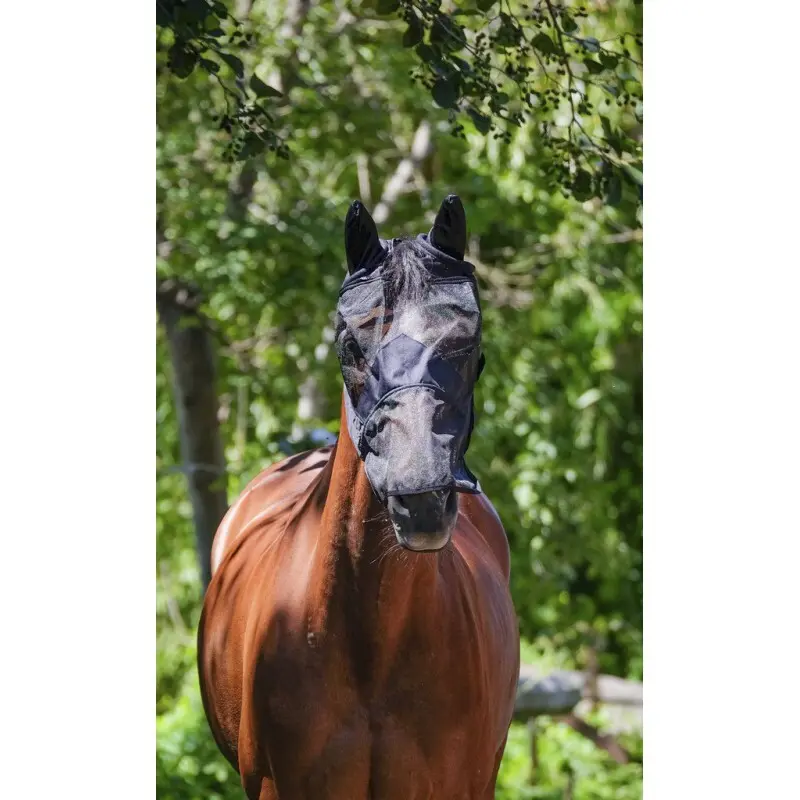 Maschera antimosche a maglia fine per cavalli Equithème