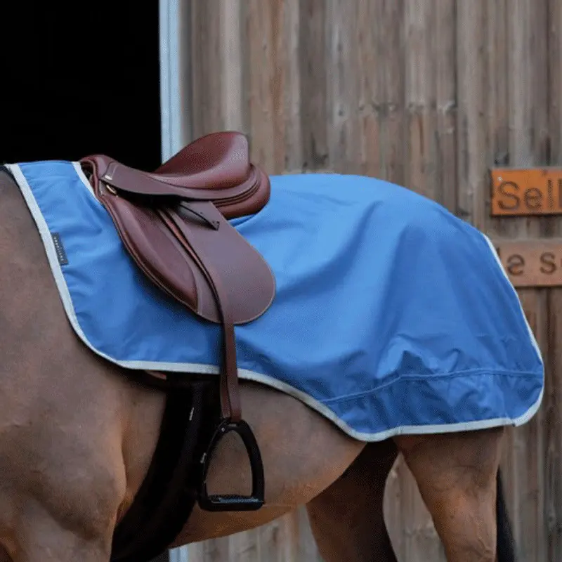 Equithème Bleu Couvre-Reins Pour Cheval Tyrex 600D