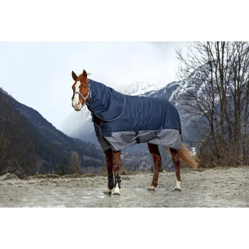 Equithème Bleu Couvre Cou Pour Cheval Tyrex 600 D 200G