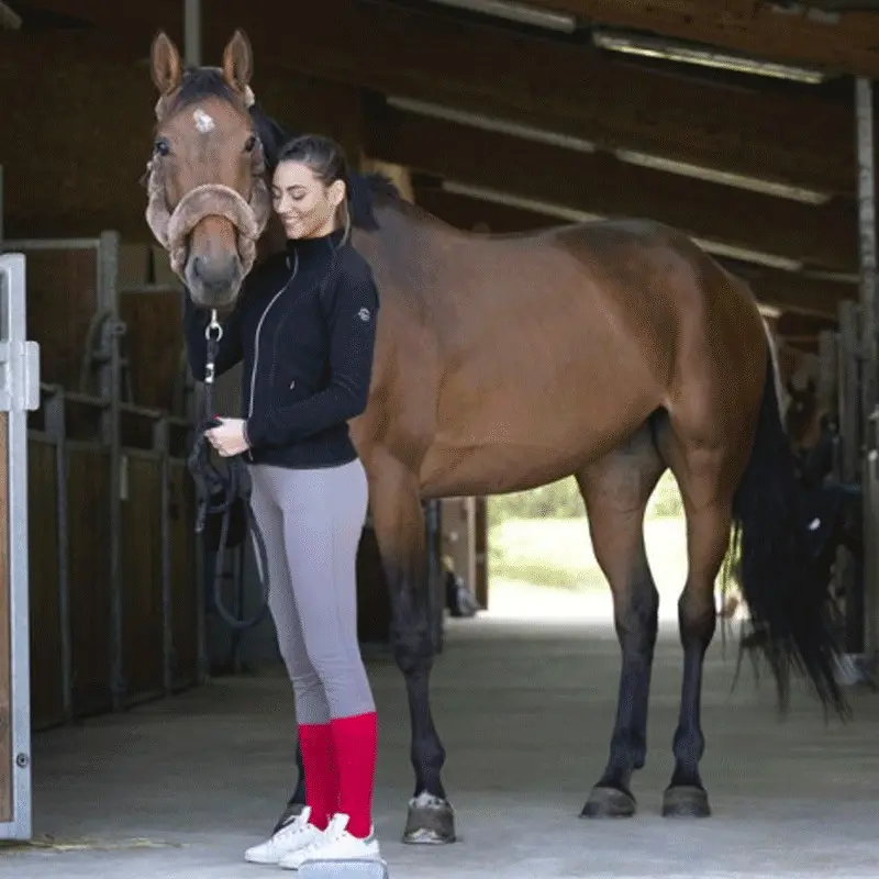 Giacca da equitazione in pile da donna Equithème Lena