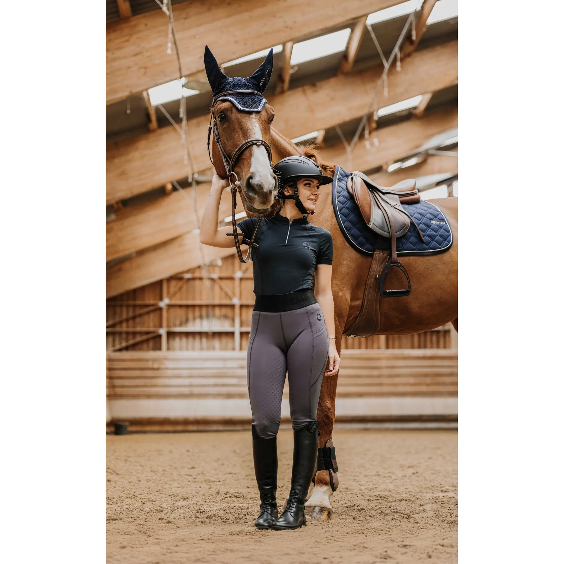 Reitleggings full grip Damen Equithème Iris