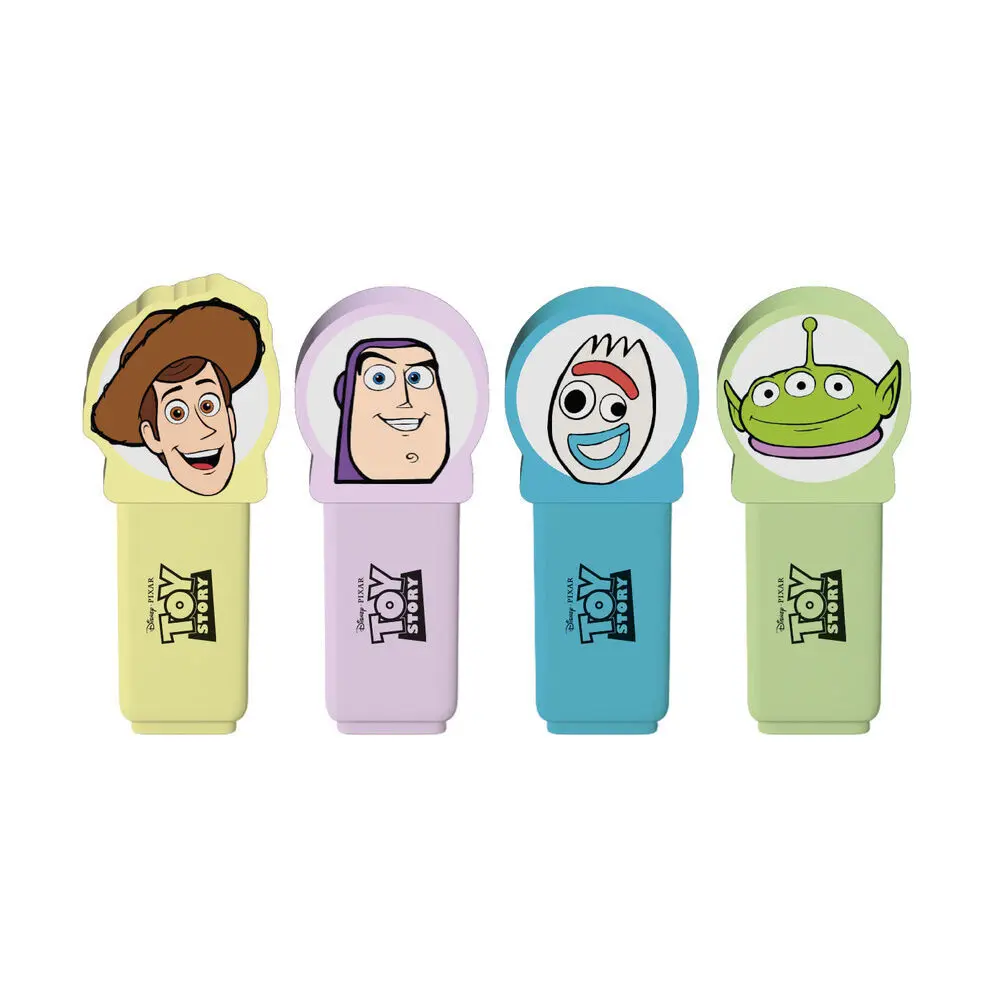 Grupo Erik Disney Toy Story - Set Of 4 With Topper Markeerstift - Multicolours