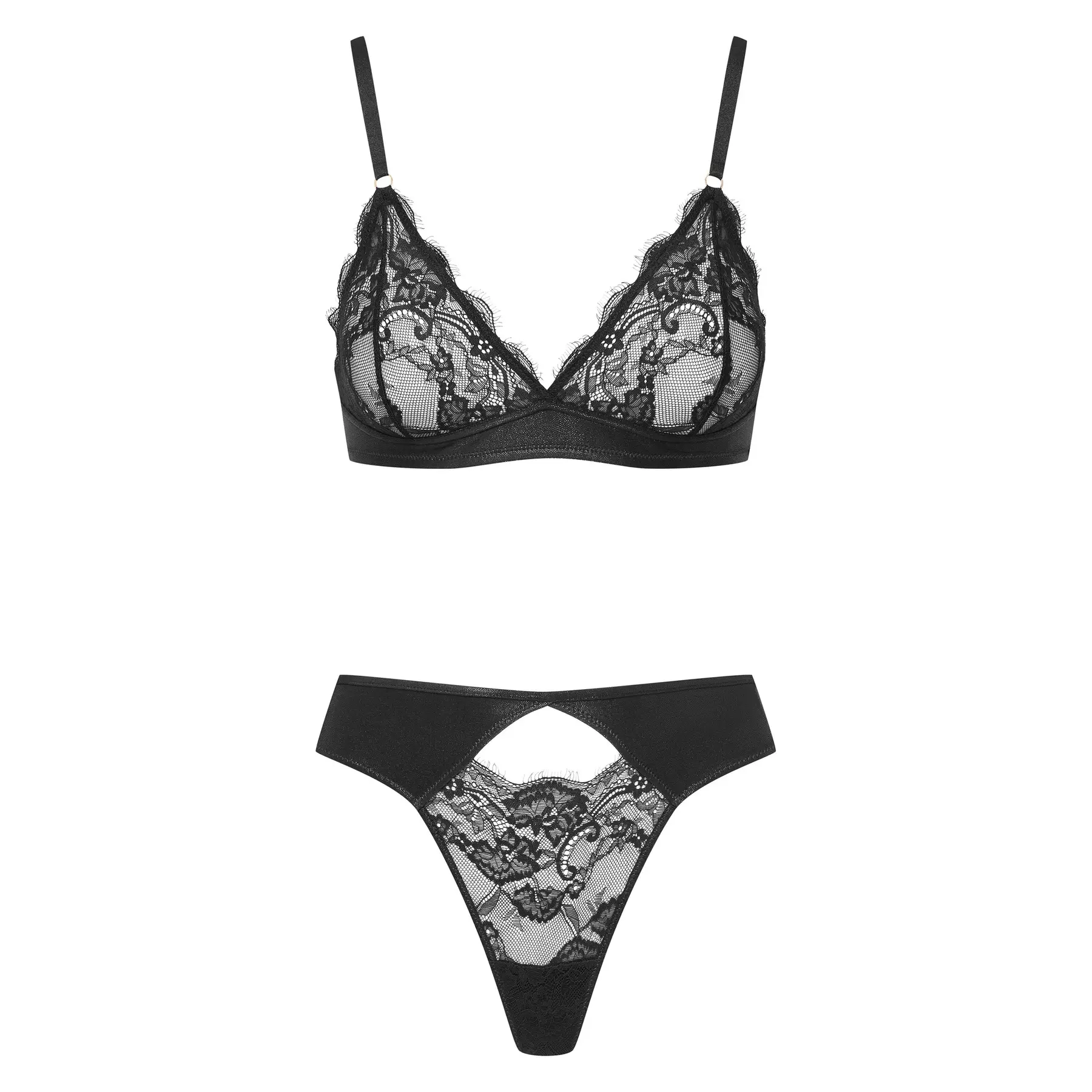 Esotiq Women's Noir ’S Lingerie Set Wolver