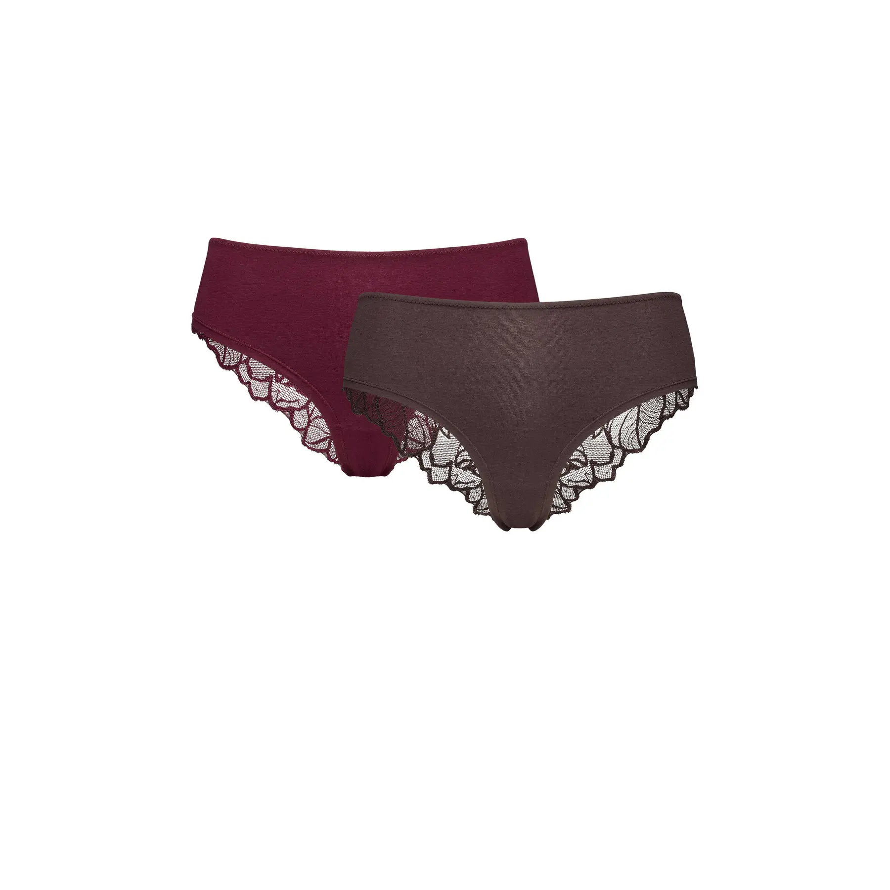 Esotiq Women's Marron Tanga Pelia (X2)
