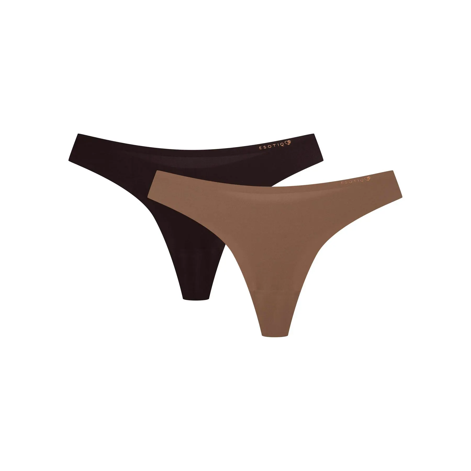 Esotiq Women's Marron Tanga Pelia (X2)