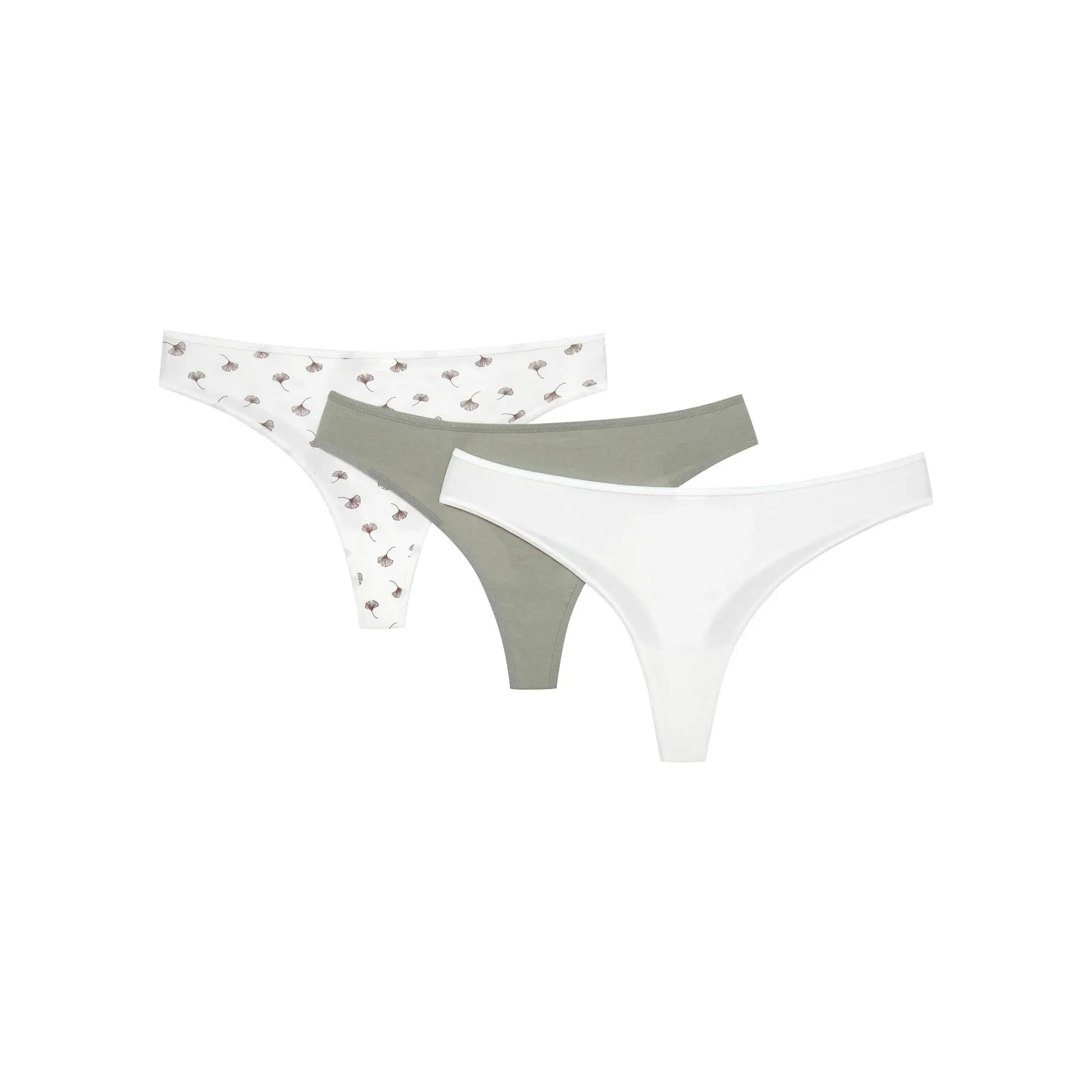 Esotiq Women's Blanc Tanga Mia-Mia (X3)