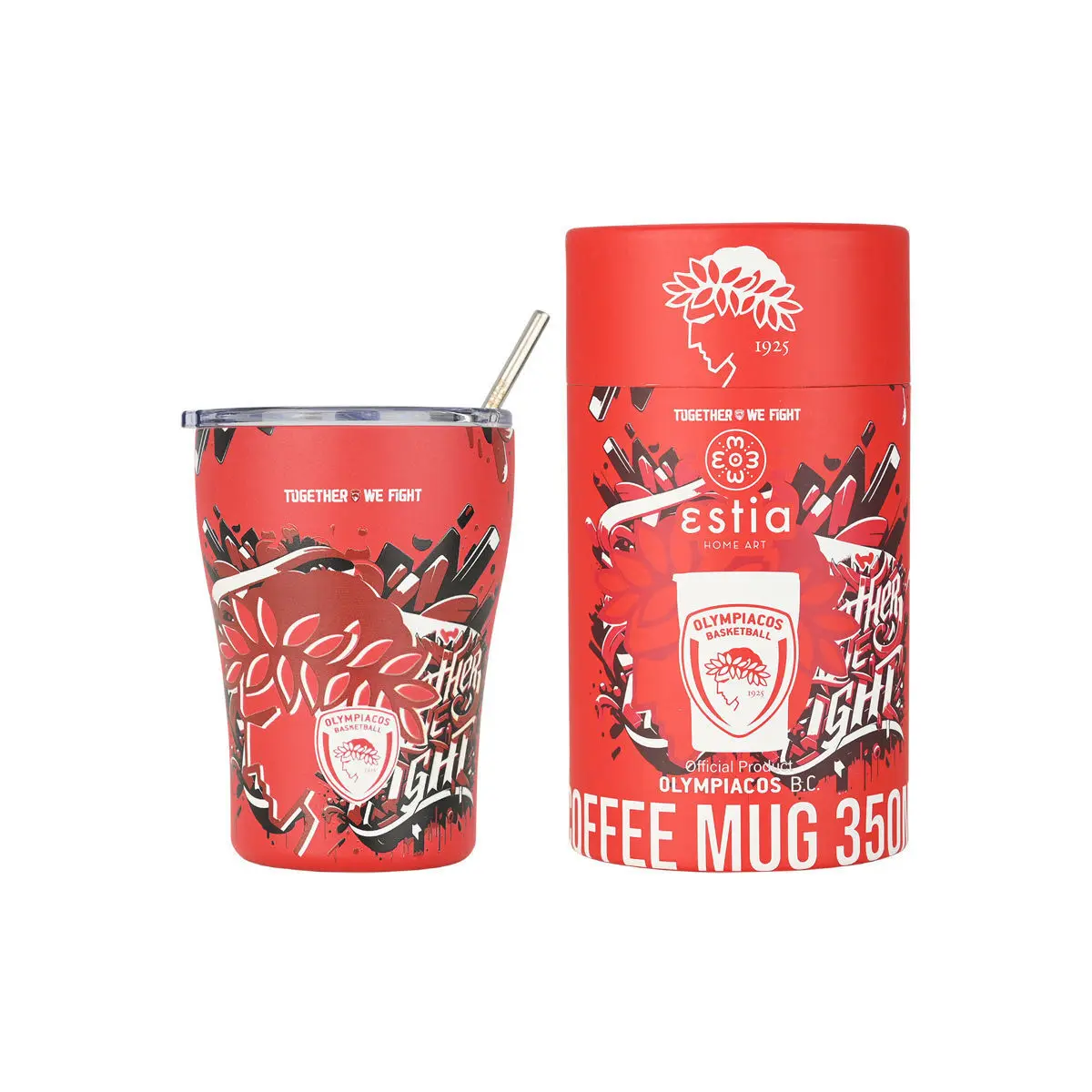 Isothermischer Becher Estia Home Art Olympiacos Bc Edition Together We Fight