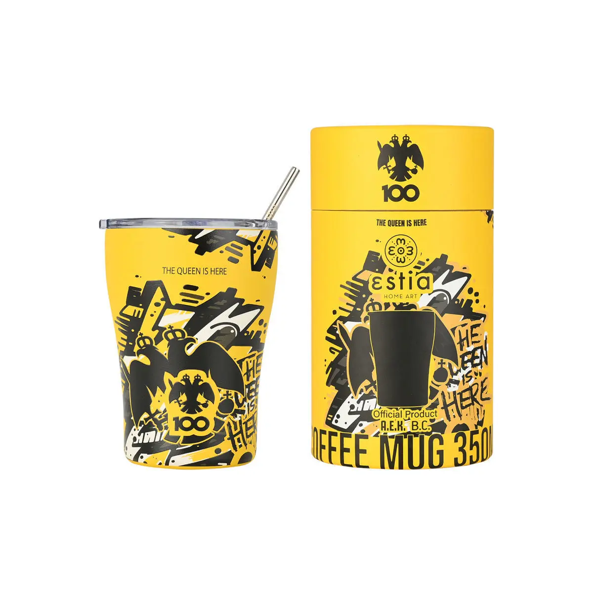 Isothermischer Becher Estia Home Art AEK BC Edition The Queen Is Here