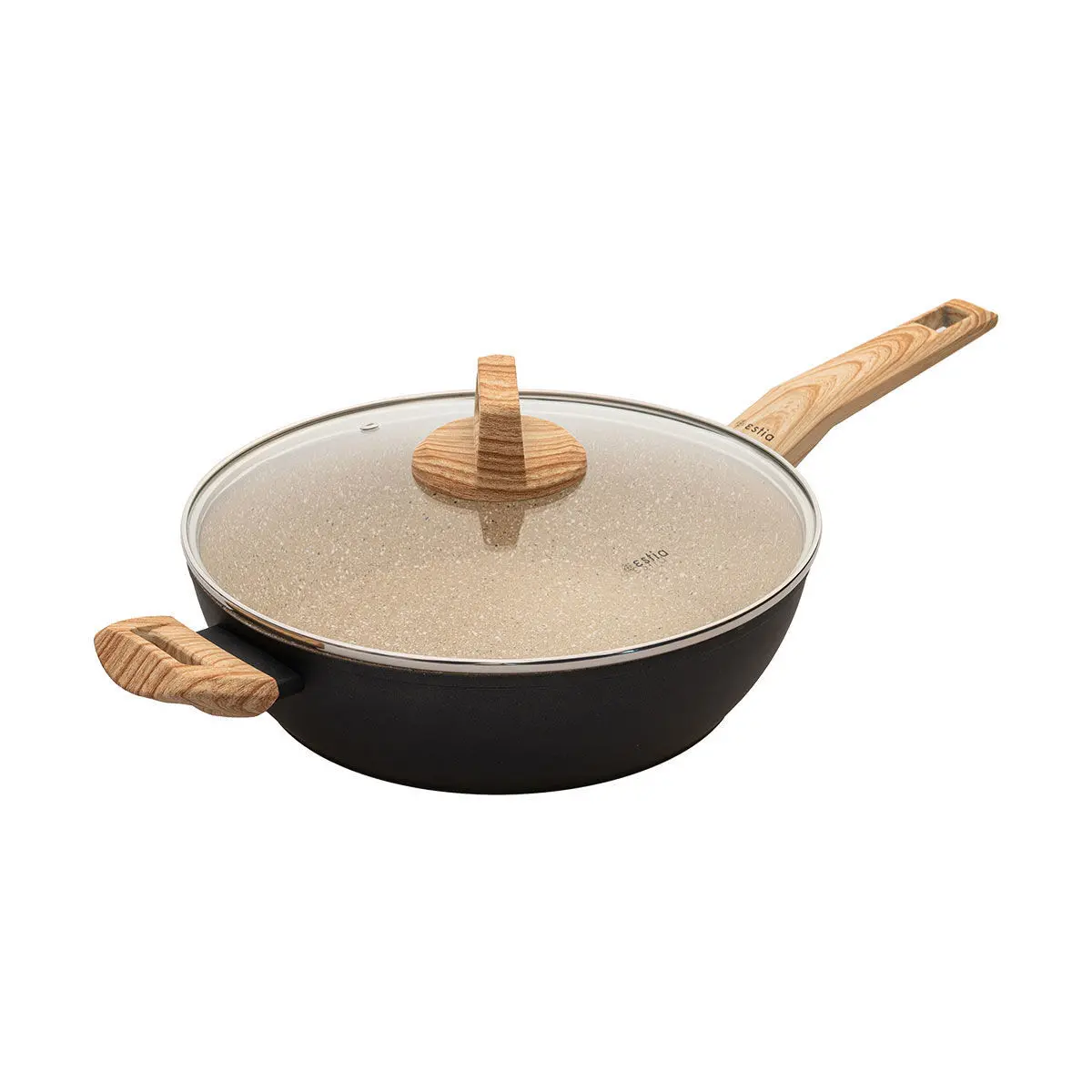Antihaft-Aluminiumkasserolle Estia Home Art Earth