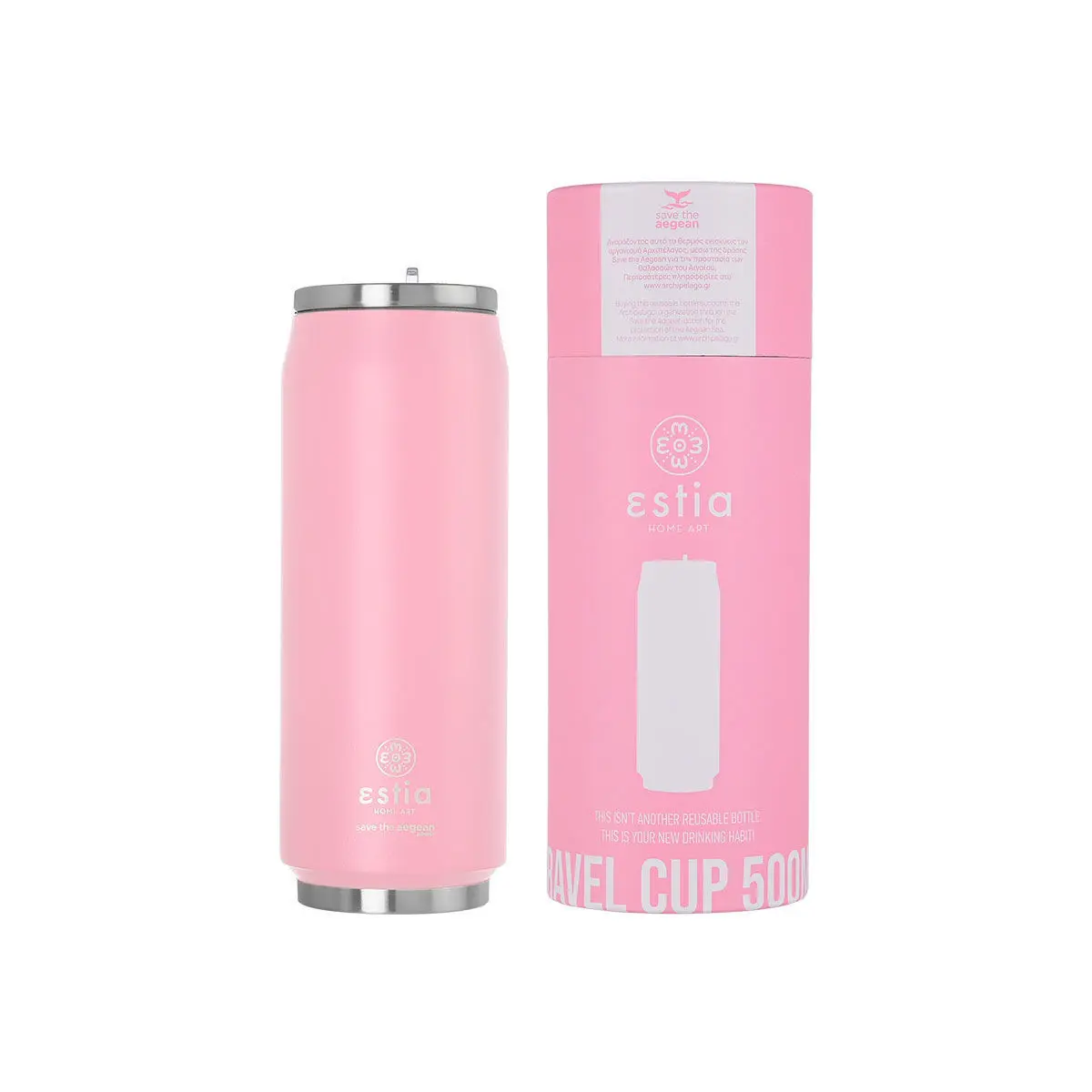 Isotherme Flasche Estia Home Art Save The Aegean