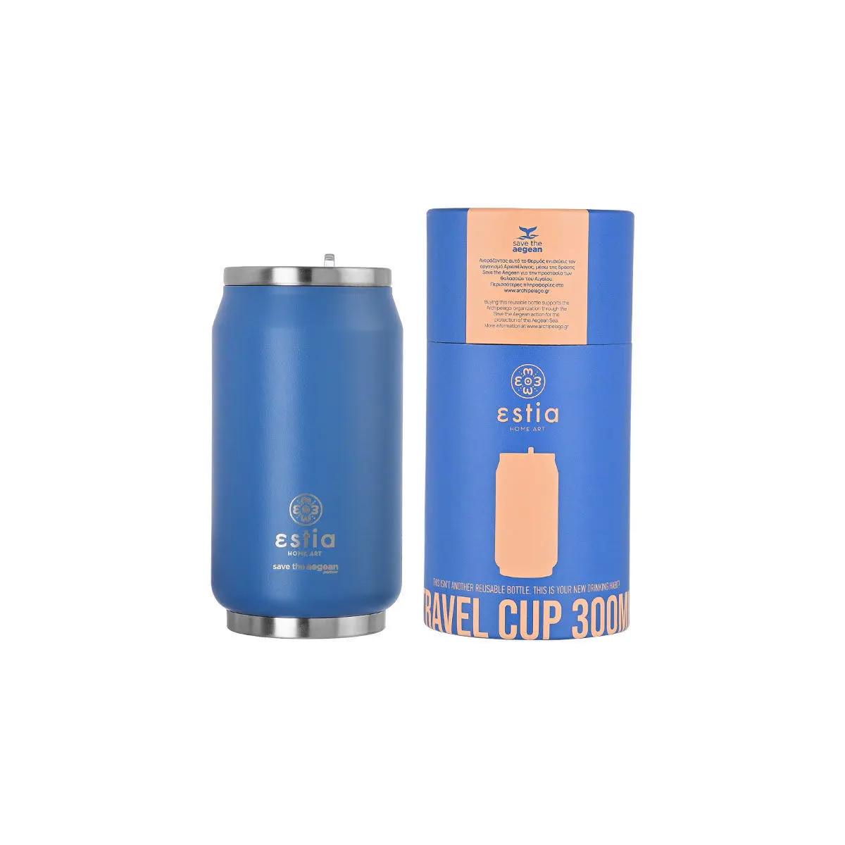 Isotherme Flasche Estia Home Art Save The Aegean