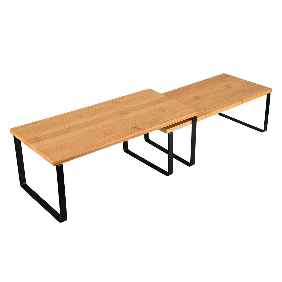 Rack de rangement pour plan de travail Estia Home Art Bamboo Essentials (x2)