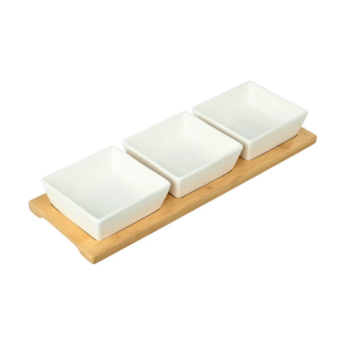 Bambusschüssel mit Bambusuntersetzer Estia Home Art (x3)