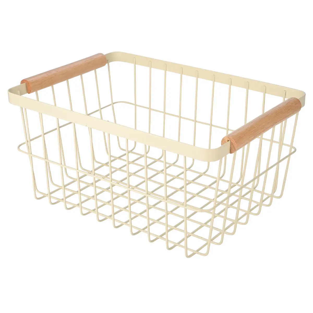Aufbewahrungskorb mit Holzgriffen aus Metall Estia Home Art Allure