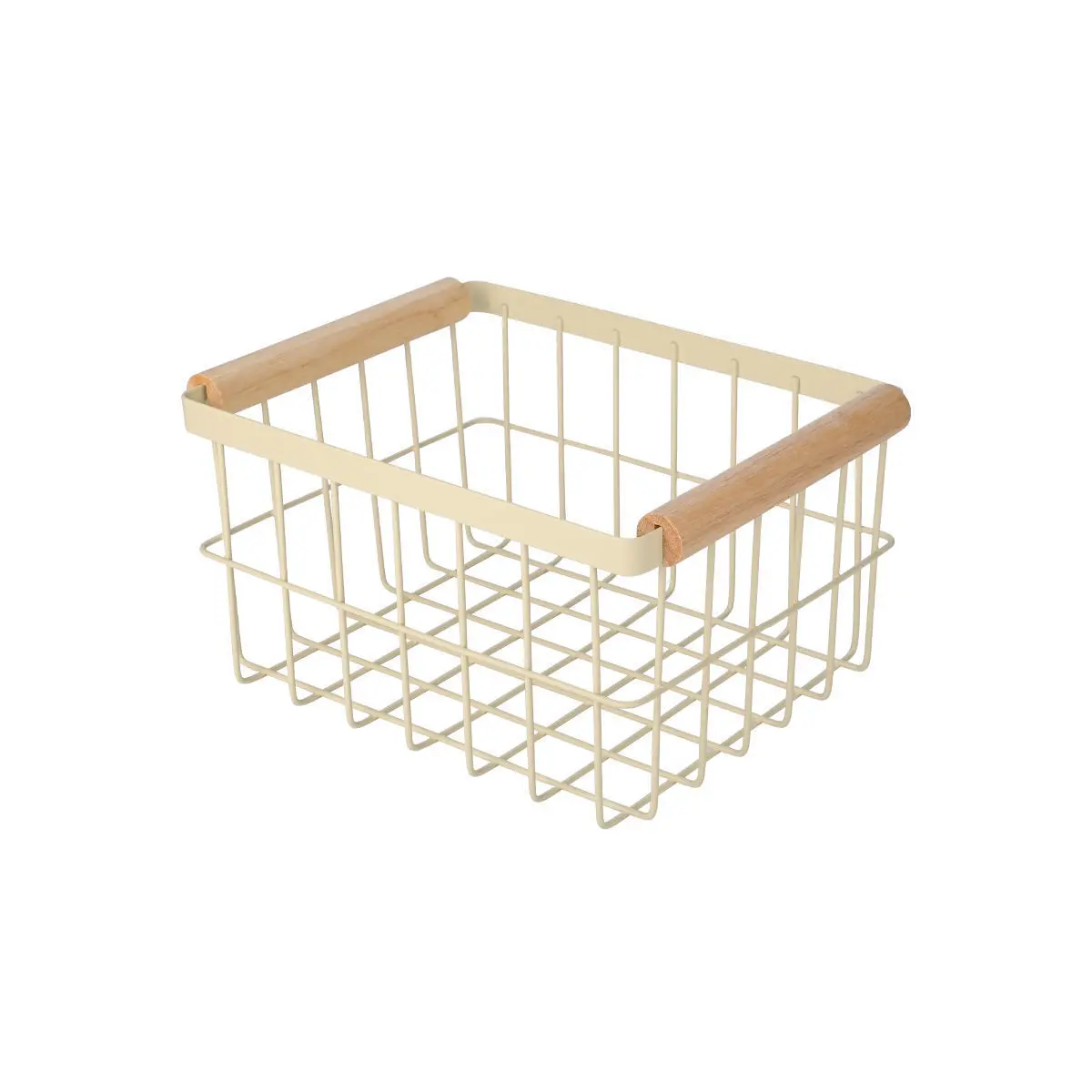 Metallaufbewahrungskorb mit Holzgriffen Estia Home Art Allure
