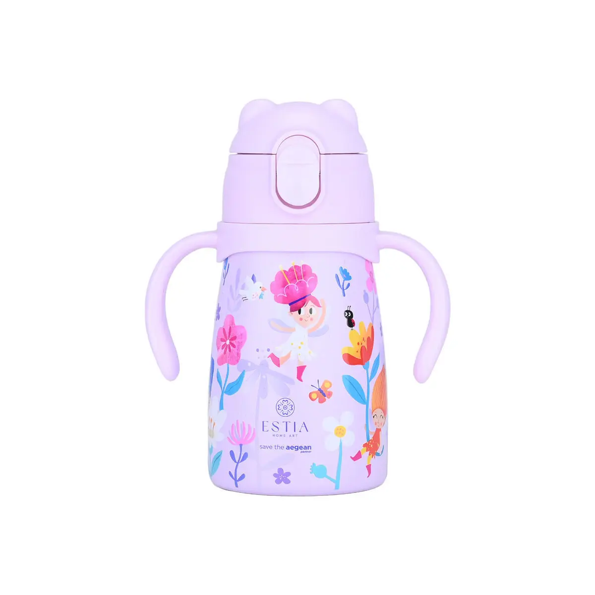 Isolierte Flasche für Kinder Estia Home Art Bubble Bottle Save The Aegean