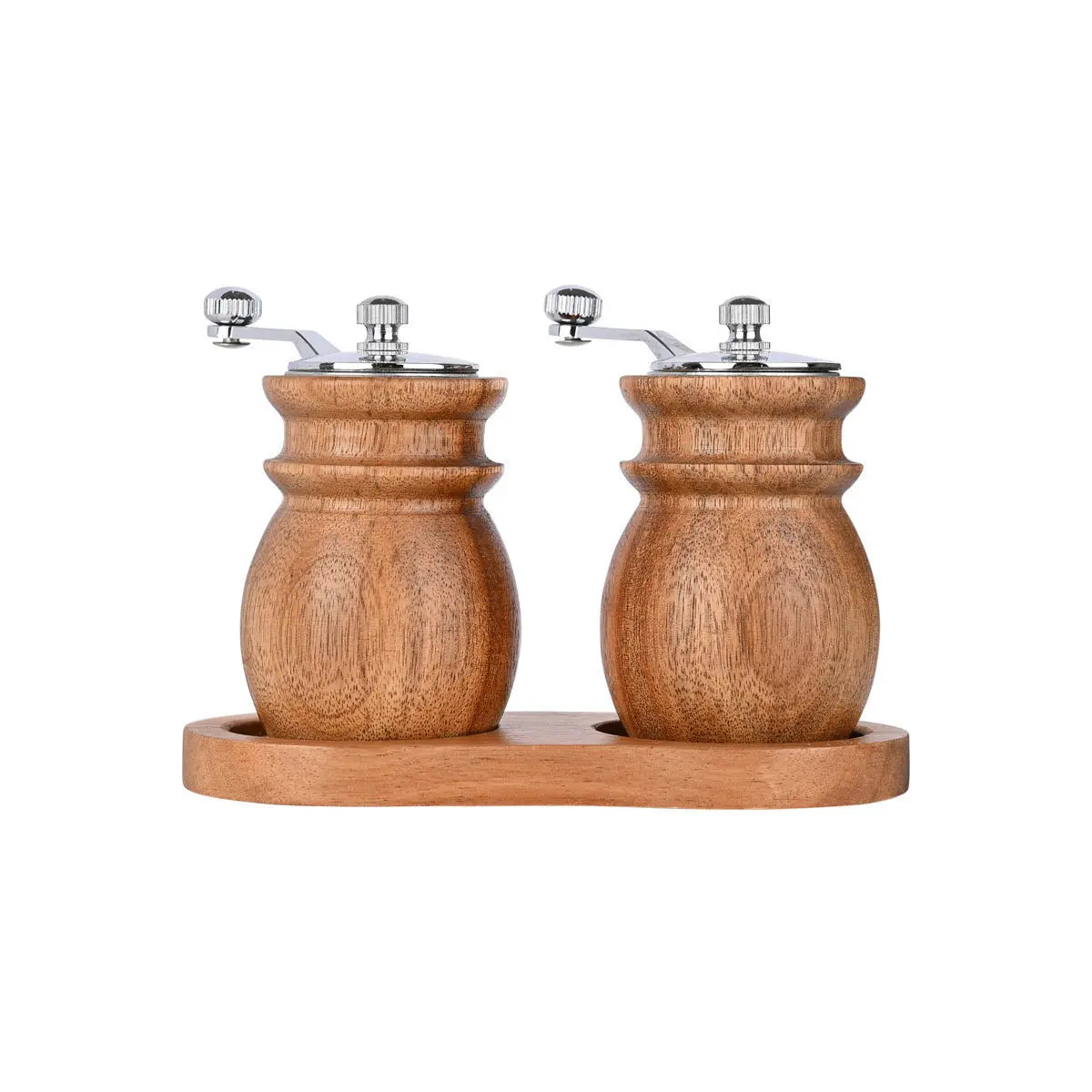 Mühlen für Pfeffer und Salz mit Holzsockel Estia Home Art Allure (x2)