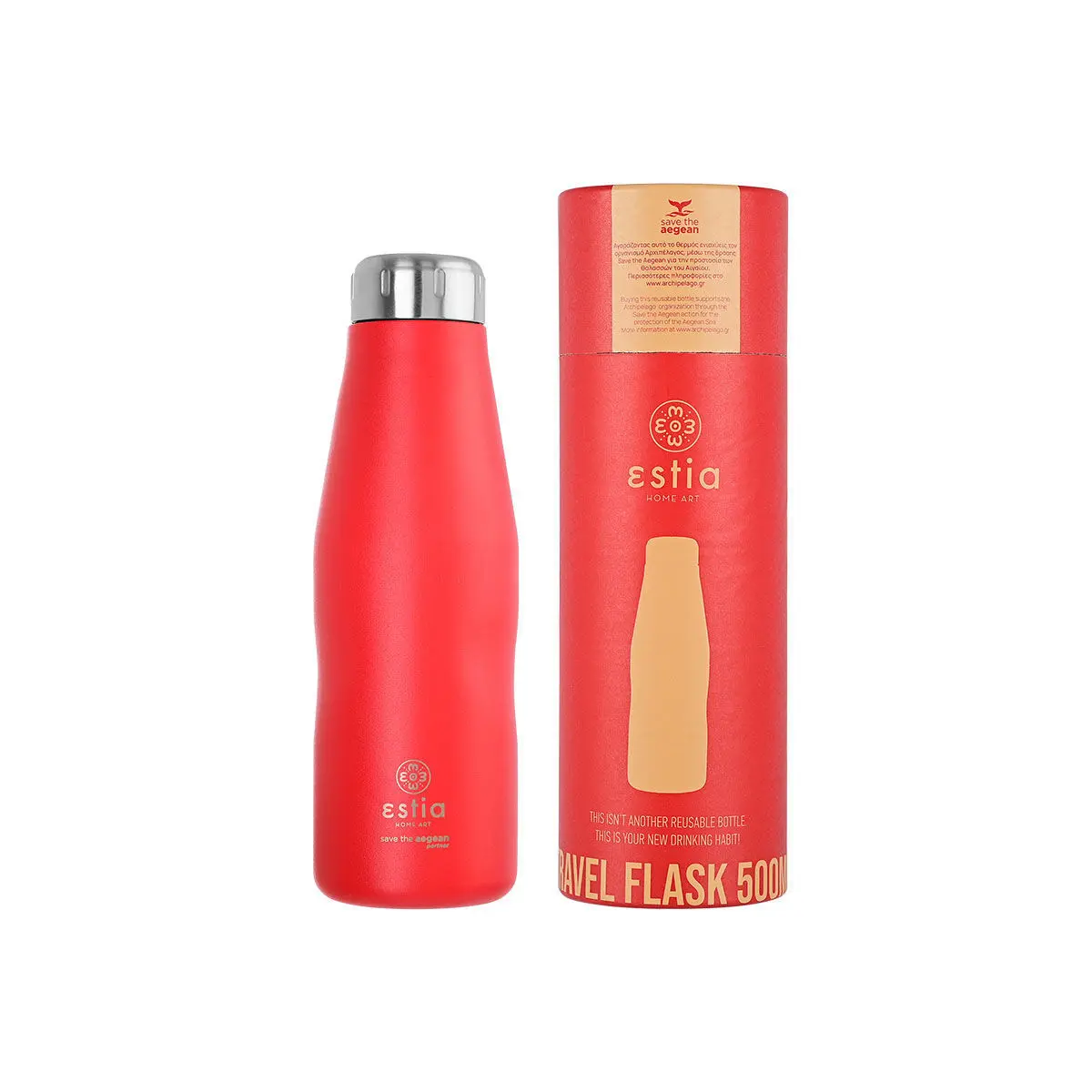 Reise-Isolierflasche Estia Home Art Save The Aegean