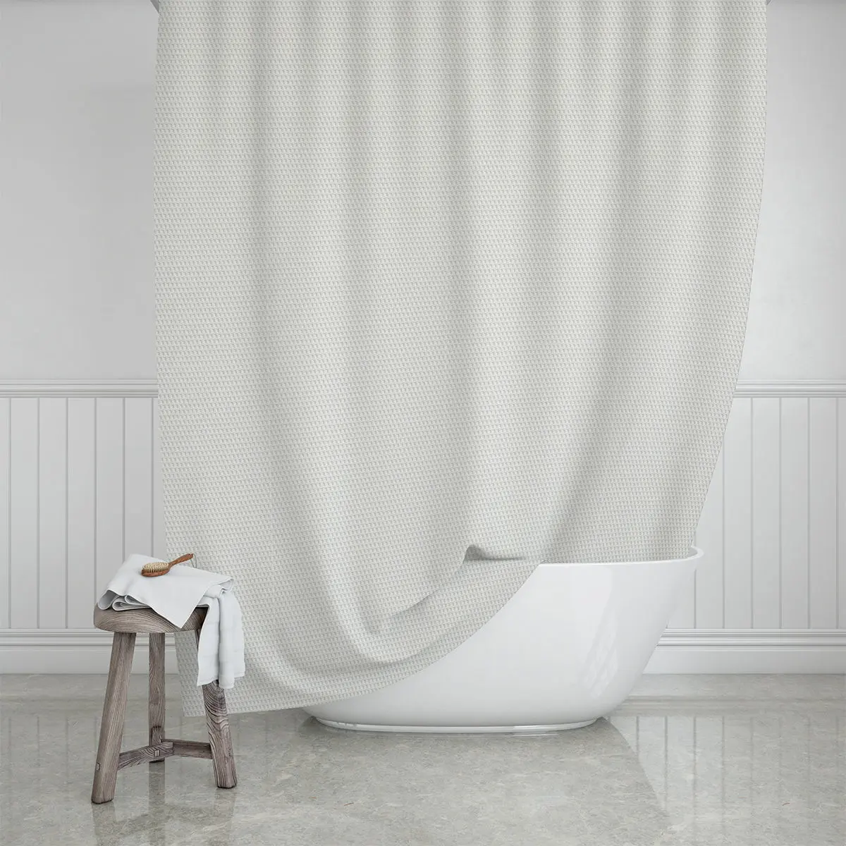 Wasserdichter Duschvorhang aus Polyester Estia Home Art Camélia