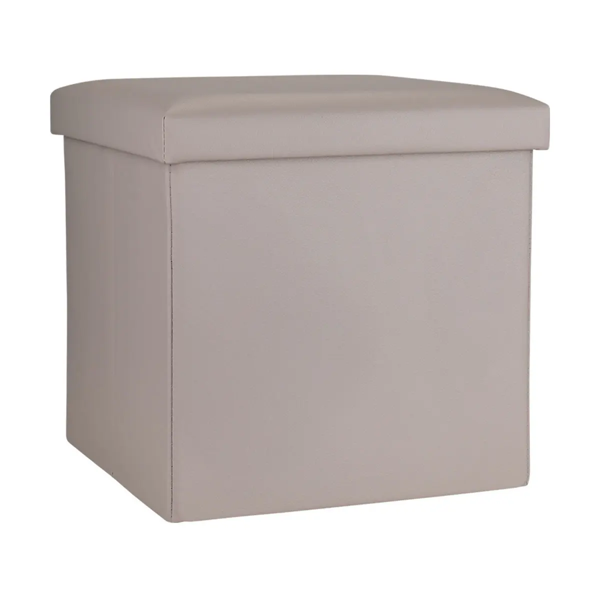 Cuboide Hocker mit Stauraum aus Leder Estia Home Art