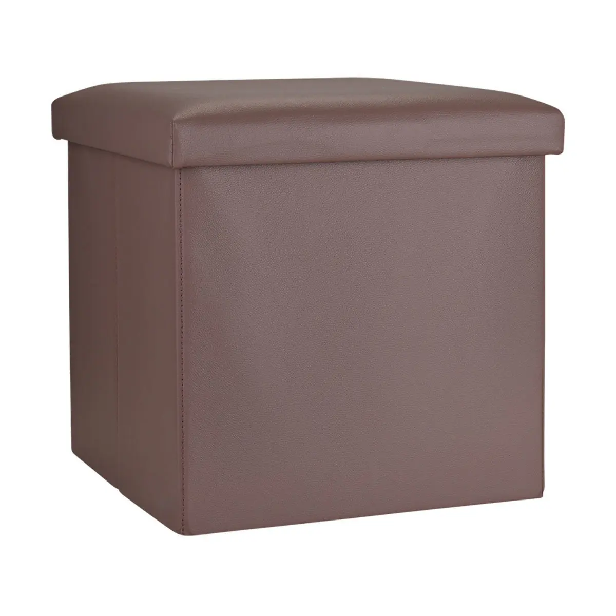 Cuboide Hocker mit Stauraum aus Leder Estia Home Art