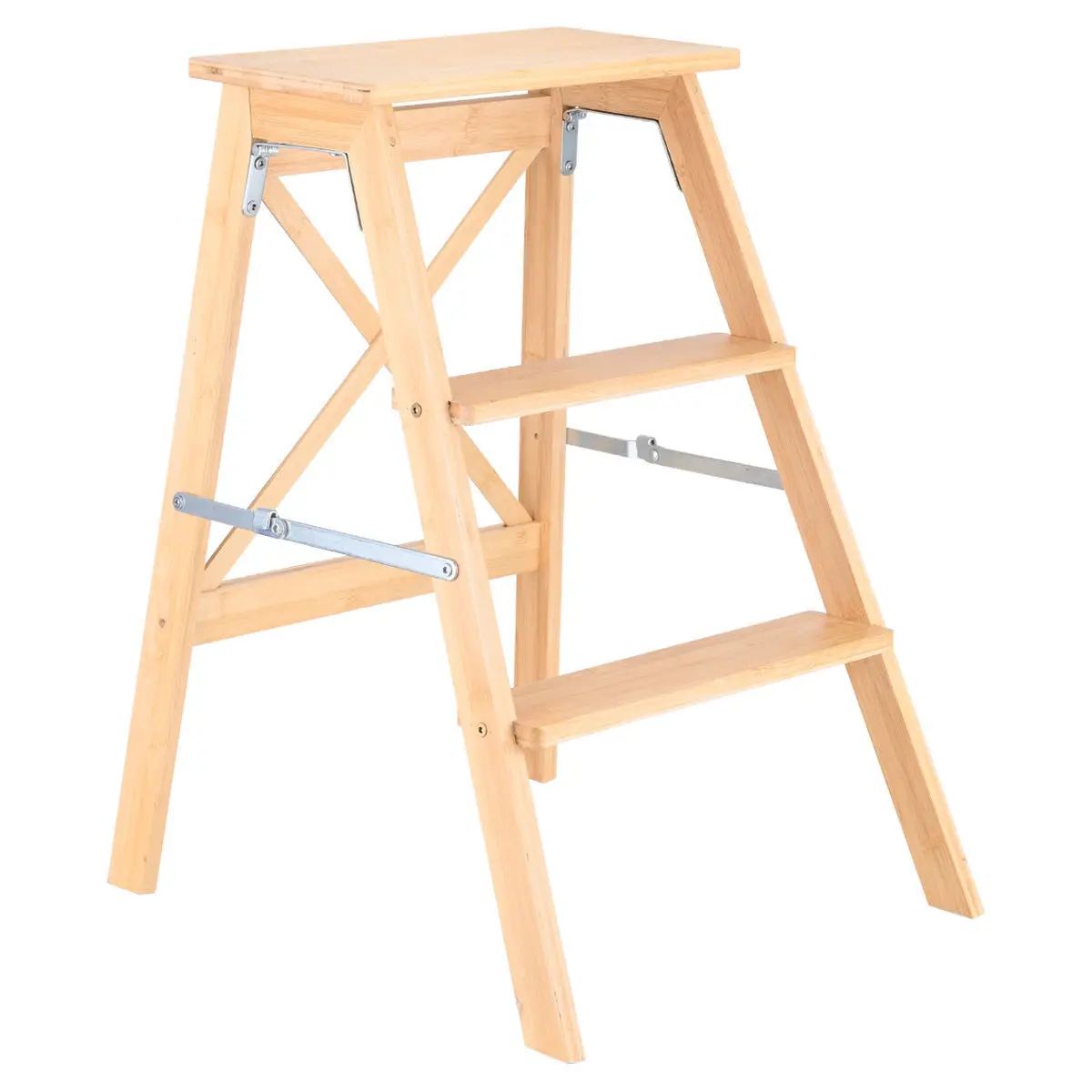 Dreistufige Trittleiter Estia Home Art Bamboo Essentials