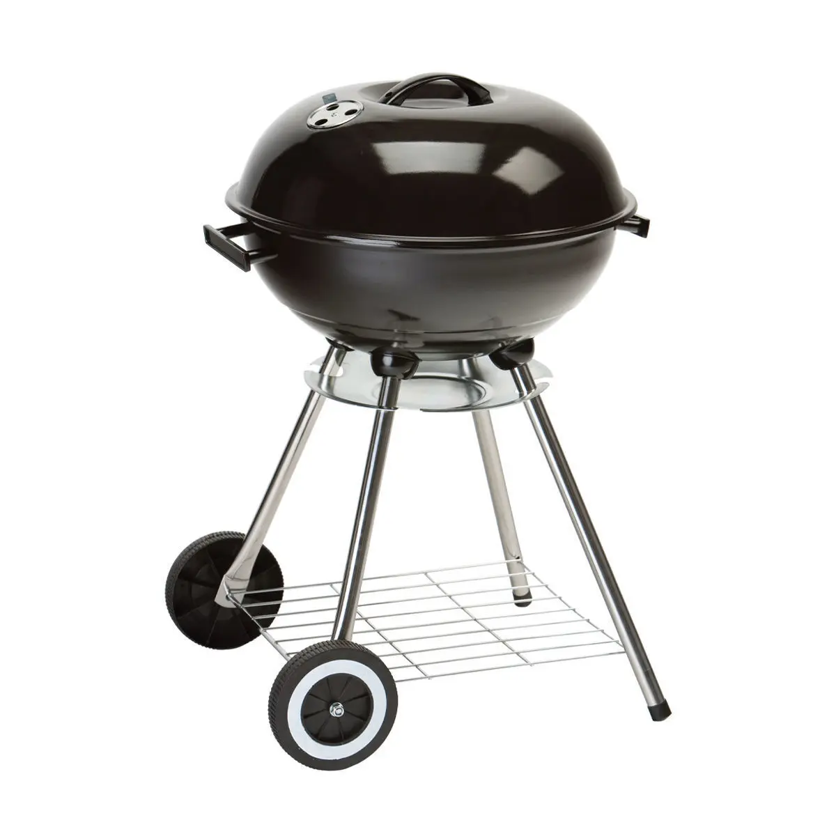 Holzkohlegrill mit Deckel und Transportrollen Estia Home Art