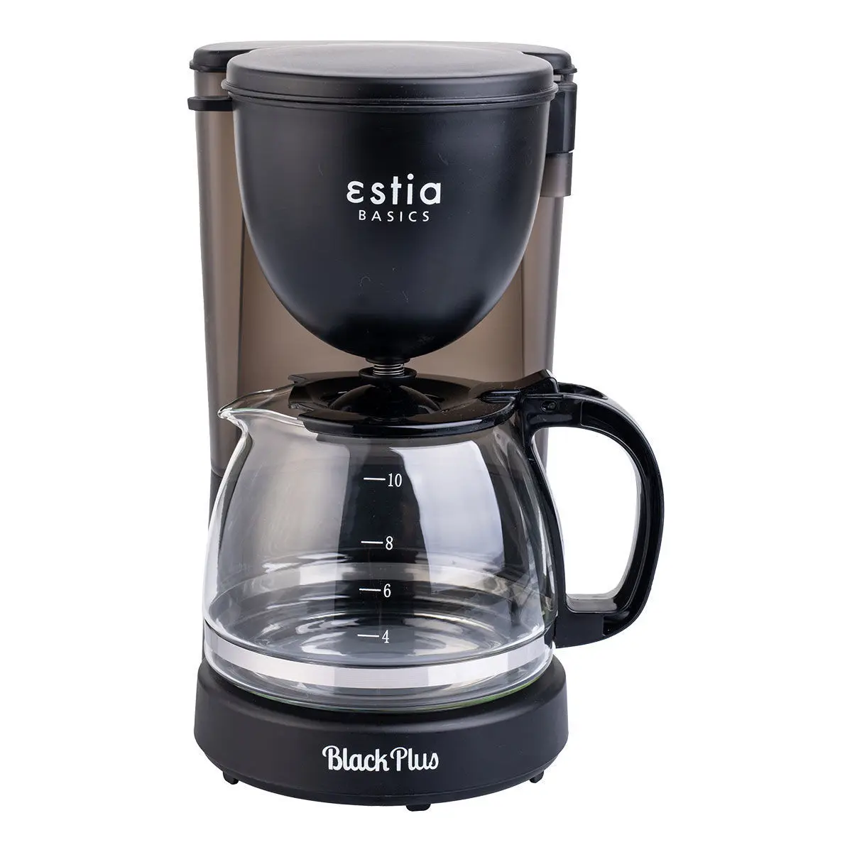 Kaffeekapselmaschine aus Kunststoff mit Glaskanne Estia Home Art