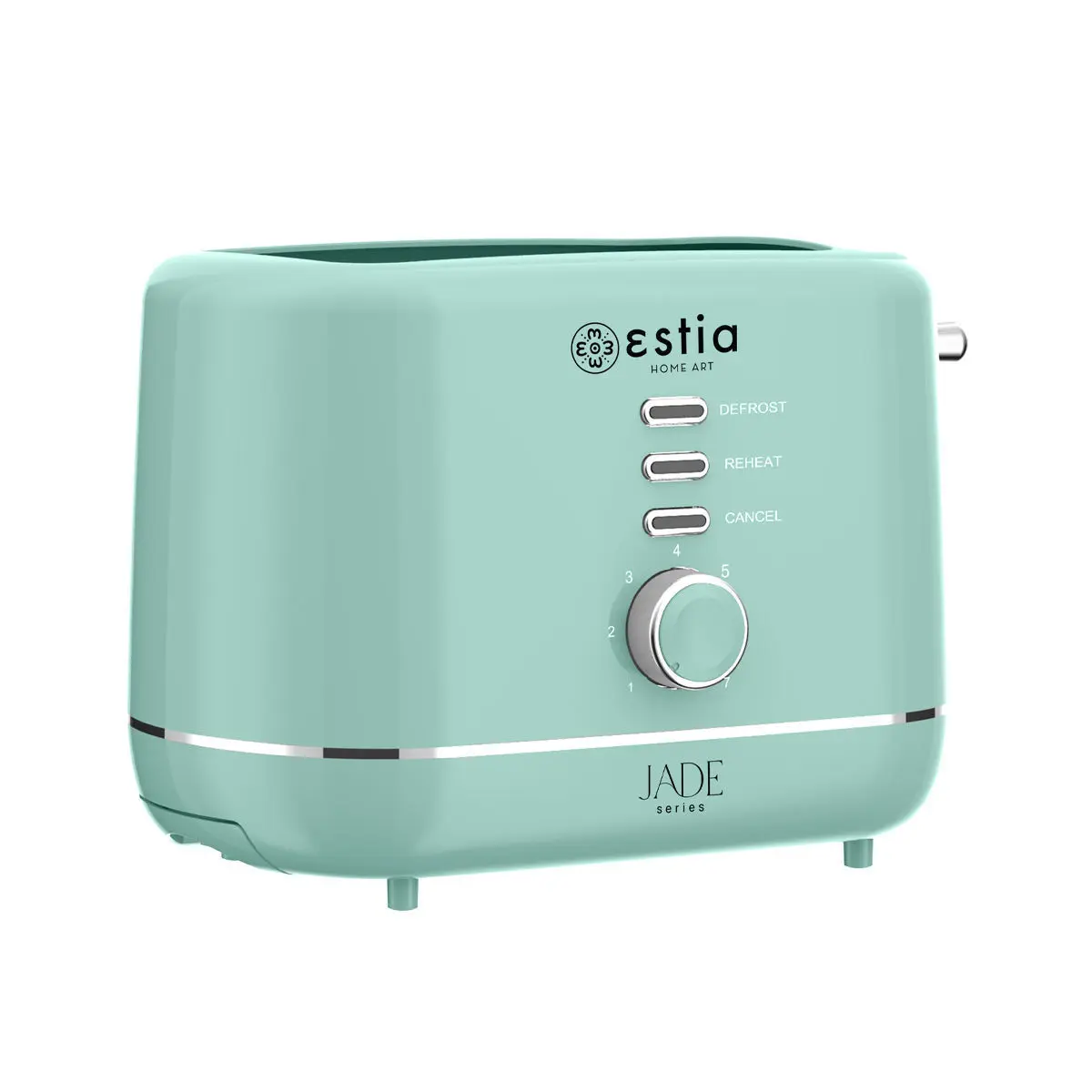 Toaster 2 Scheiben mit 7 Bräunungsstufen Estia Home Art Jade