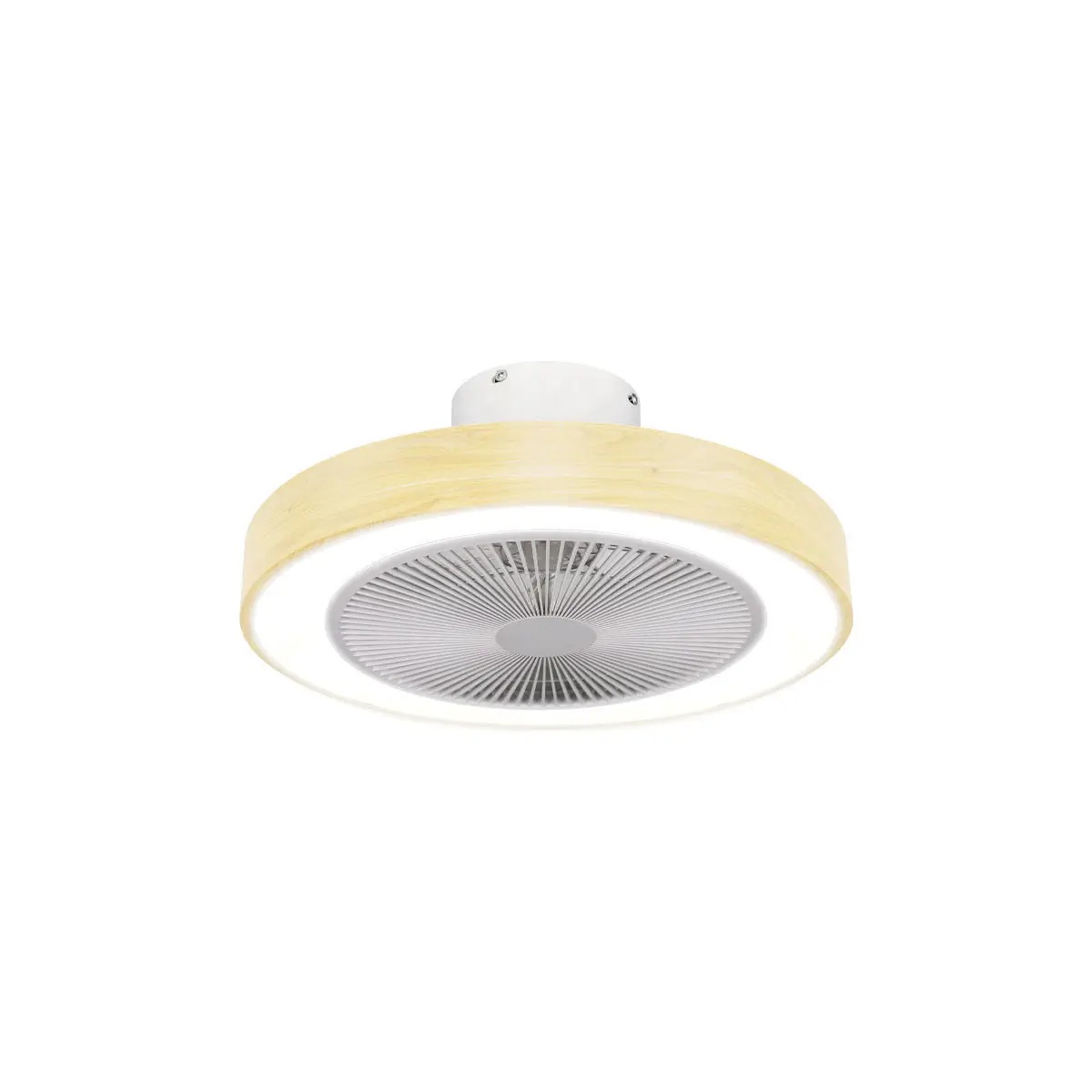 Deckenventilator mit LED-CCT-Beleuchtung und Fernbedienung Estia Home Art Halo Flow