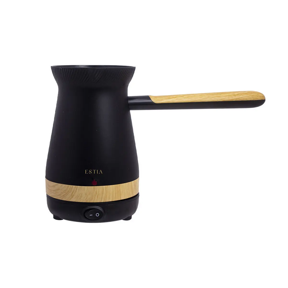 Elektrische Kaffeemaschine aus Eiche mit abnehmbarem Sockel Estia Home Art Greek