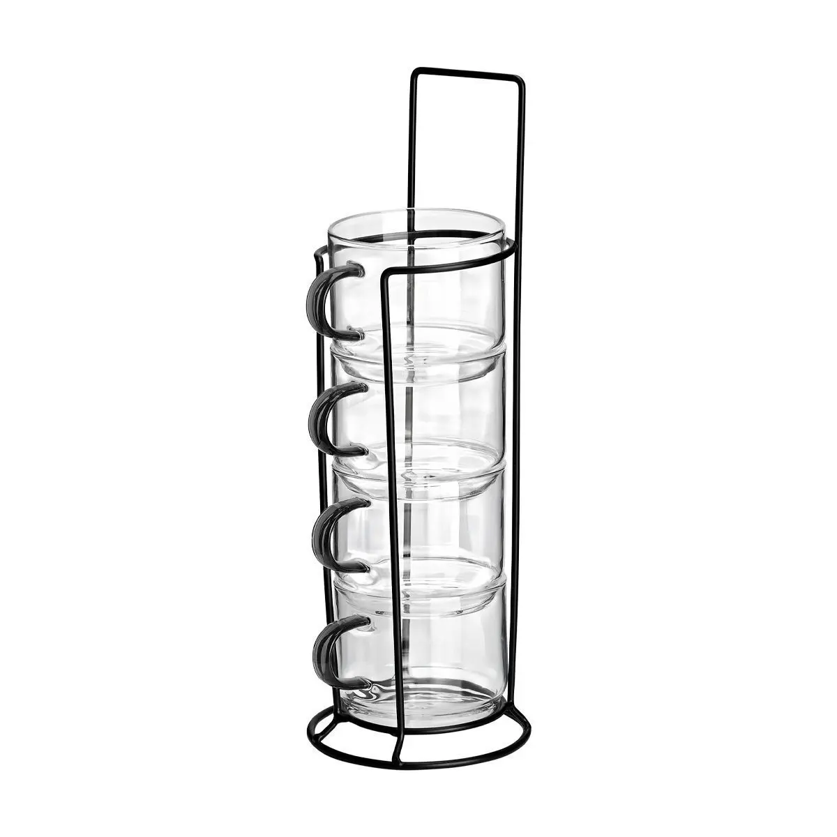 Glasbecher mit Metallboden Estia Home Art (x4)